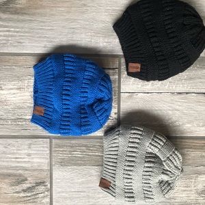 Brand New pack of 3 Beanies